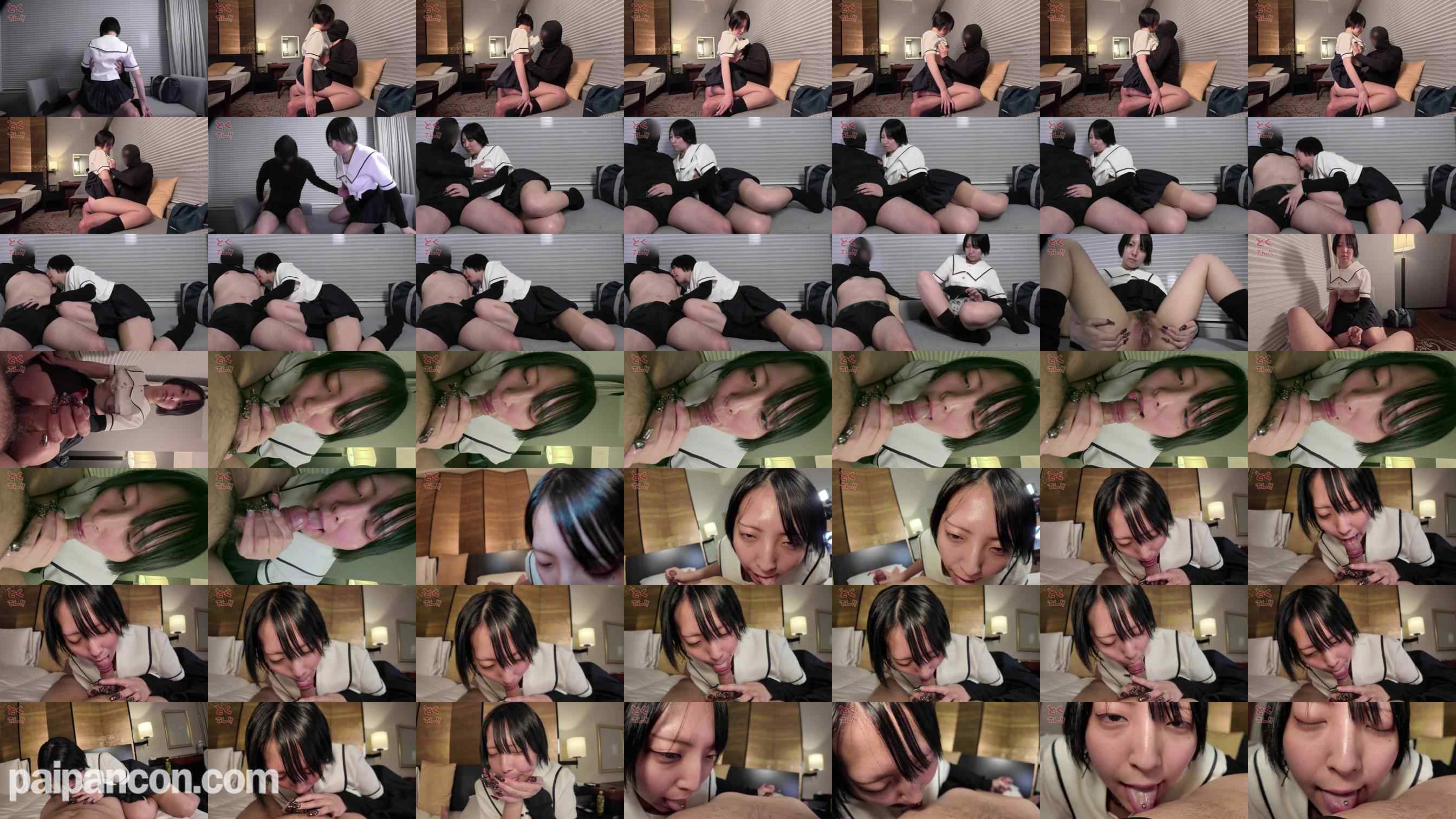 FC2-PPV-4841928 - 無修正＜黒髪ショートボブEカップ！背徳感ある儚げな18＞AFTERclassおちんぽおしゃ ぶり～引きこもり陰キャでの地雷系　ネチャネチャフェラ音一生懸命慣れてないフェラチオ&添い寝手コキ２発射！ grid.jpg